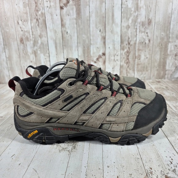 Merrell Other - Merrell Moab 2 Waterproof Mens 10.5 Hiking Shoes Taupe Grey Vibram Low Trai